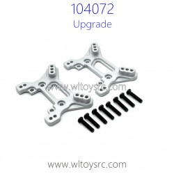 WLTOYS 104072 Upgrade Parts Front and Rear Shock Tower Metal Silver