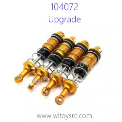 WLTOYS 104072 Upgrade Parts Front and Rear Shock Absorber Gold