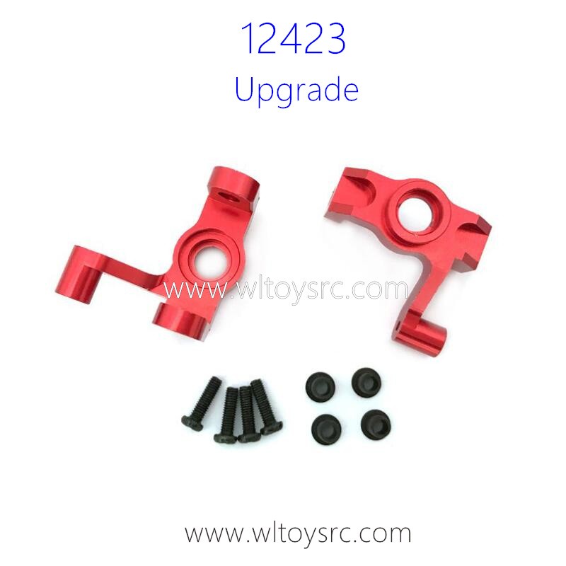 WLTOYS 12423 Upgrades Metal Parts Front Steering Cups Red