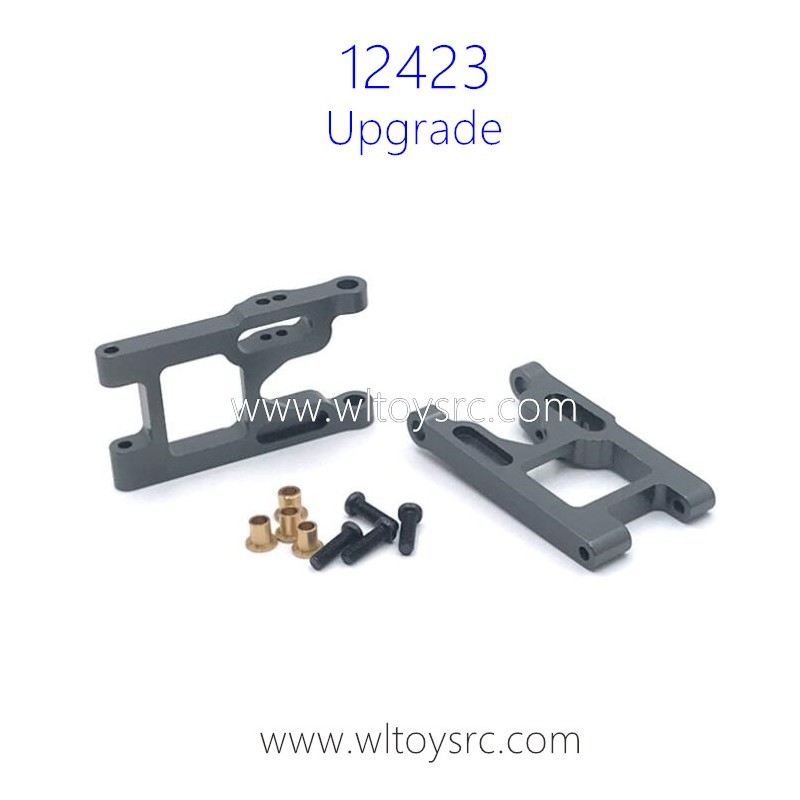 WLTOYS 12423 1/12 Upgrades Parts Front Swing Arm Metal Titanium