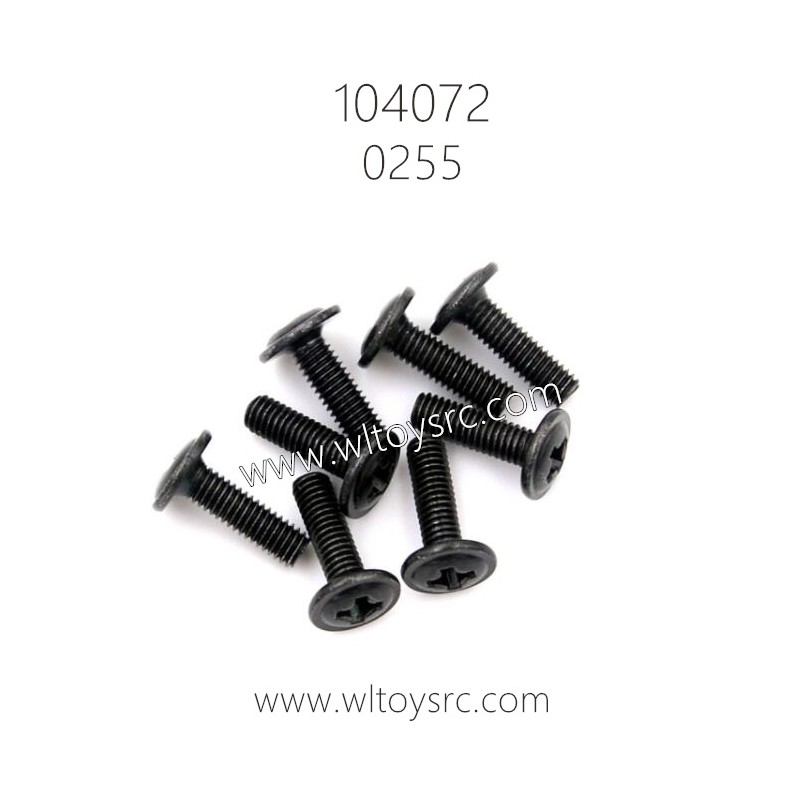 WLTOYS 104072 Parts 0255 Screws 3X10PWM7