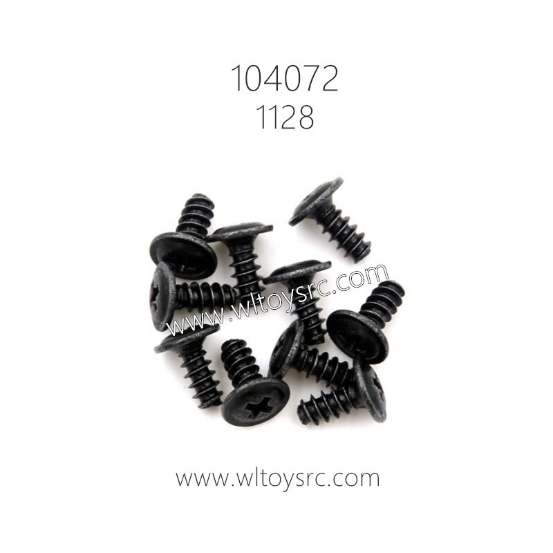 WLTOYS 104072 Parts 1128 Self-tapping Screws with Round Head ST 2.6x6PWB6