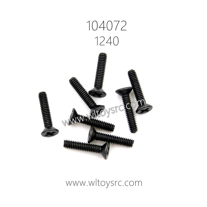 WLTOYS 104072 Parts 1240 Phillips countersunk head machine screw