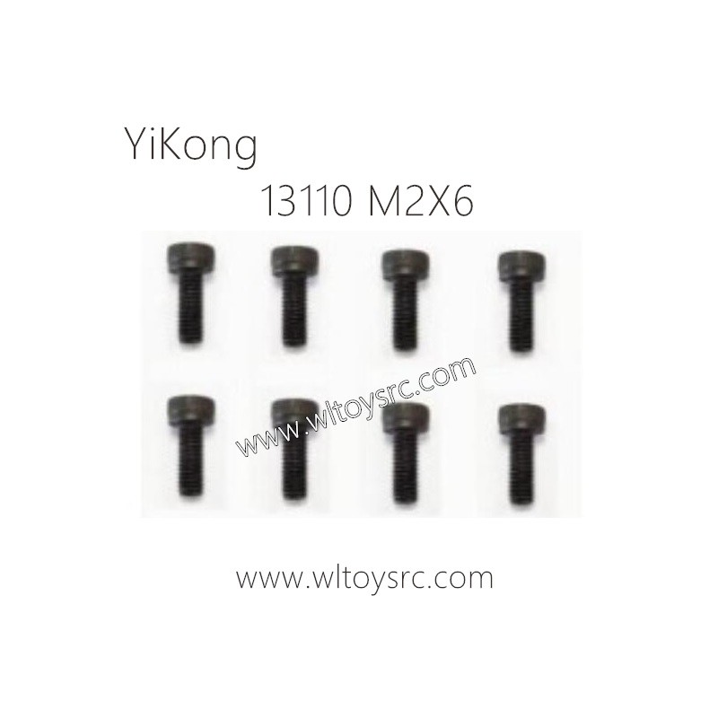 13110 Cup head hexagon M2X6 Parts for YIKONG RC Car