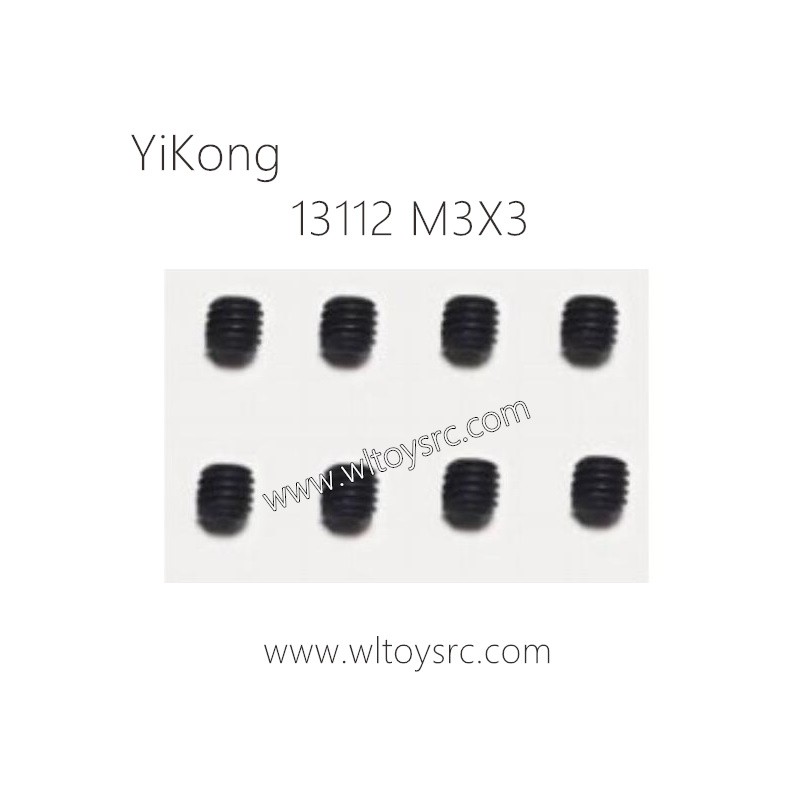 13112 Machine Screw M3X3 Parts for YIKONG RC Car