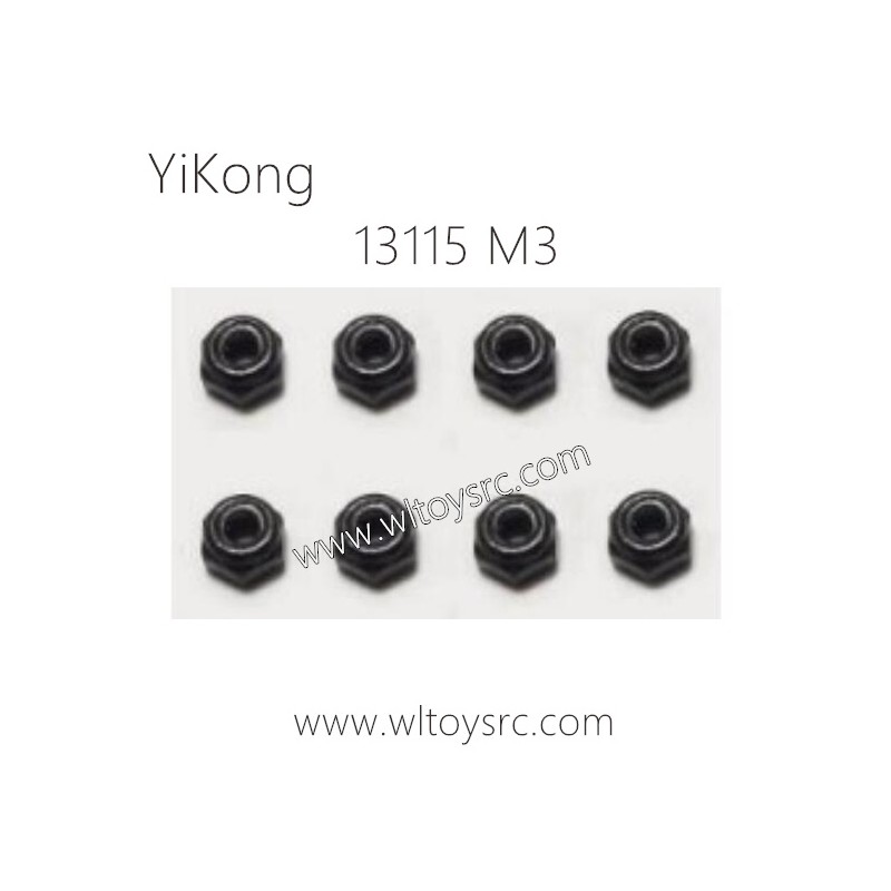 13115 M3 Nylon nut Parts for YIKONG RC Car