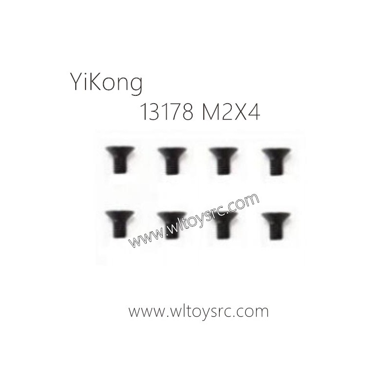 13178 Flat head socket head cap Screws M2X4 Parts for YIKONG RC Crawler