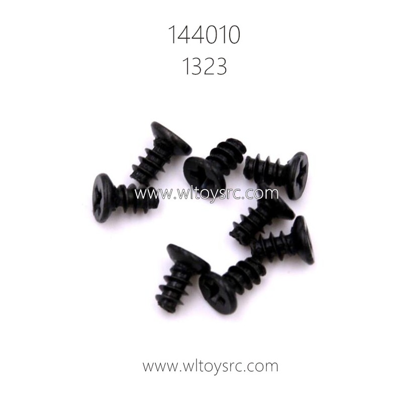 WLTOYS 144010 RC Buggy Parts 1323 Cross countersunk head tapping screw