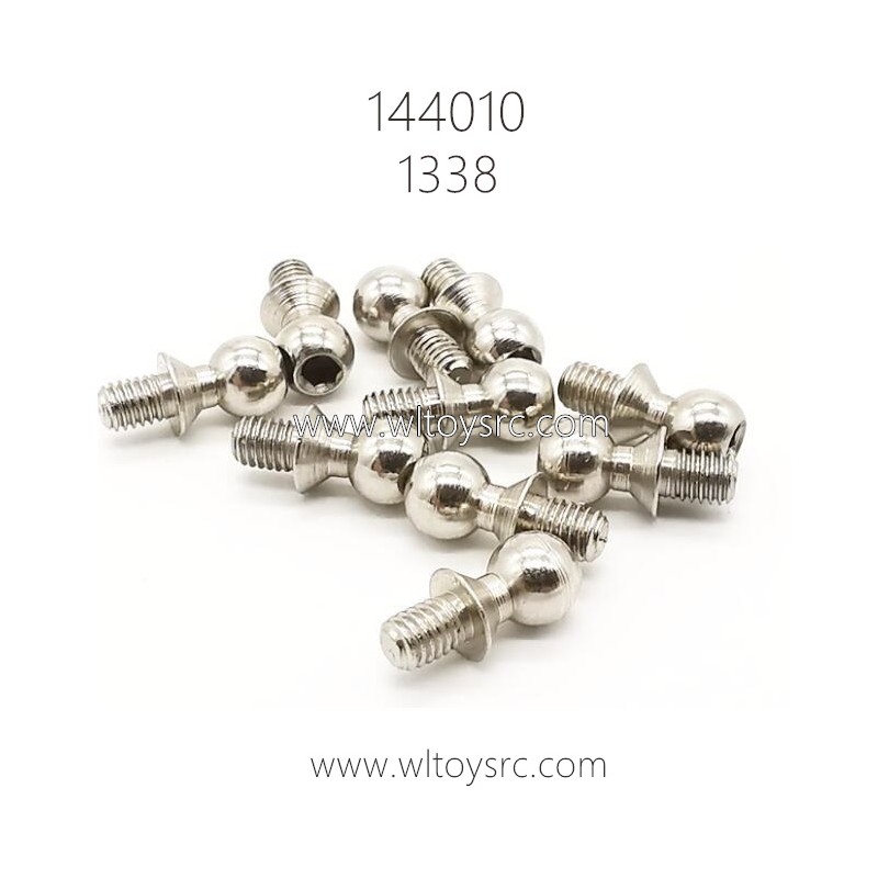 WLTOYS 144010 RC Buggy Parts 1338 Ball head Screw 4.9X10.6