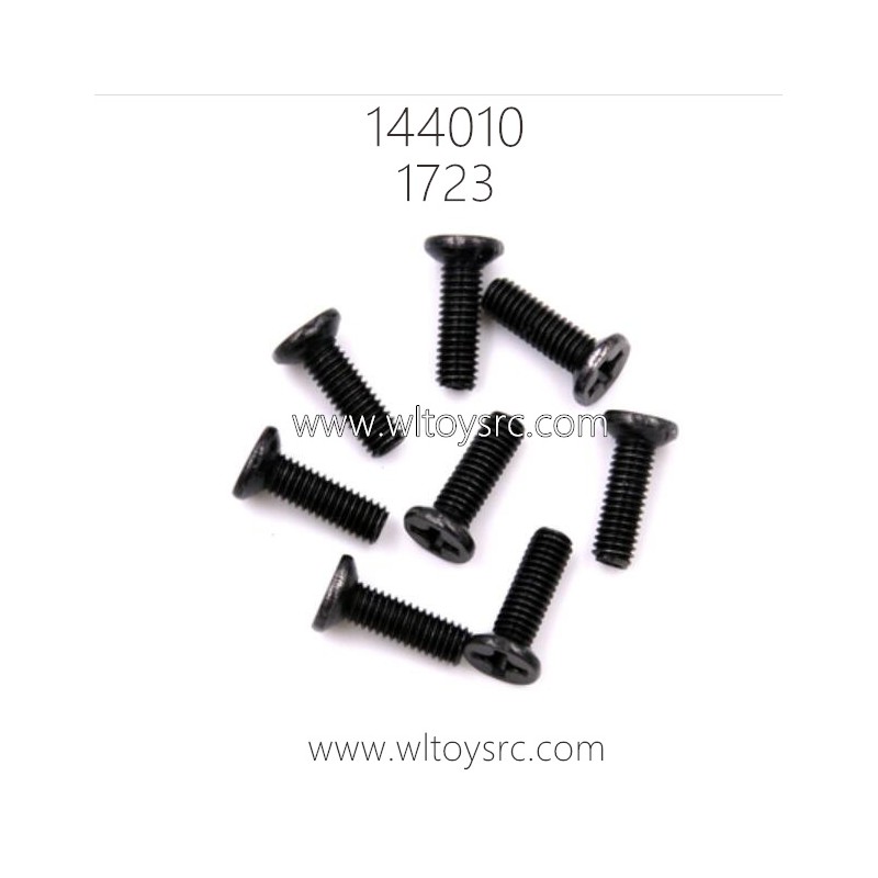 WLTOYS 144010 RC Buggy Parts 1723 Phillips Countersunk Screws M3X10KM