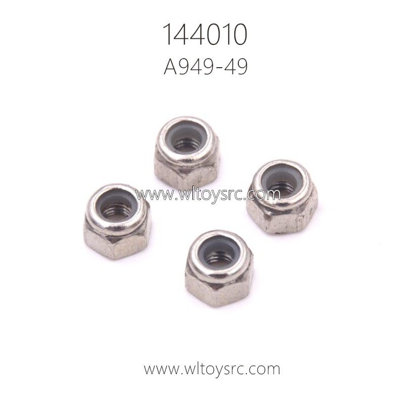 WLTOYS 144010 1/14 RC Buggy Parts A949-49 M3 Nuts