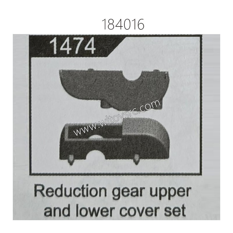 WLTOYS 184016 RC Car Parts 1474 Reduction Gear Upper and Lower Cover Set