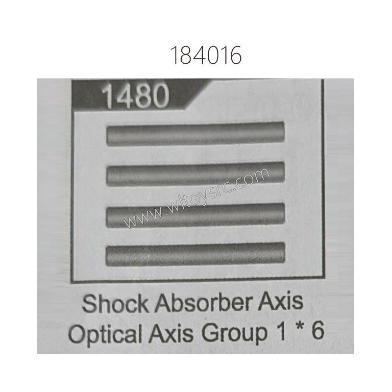 WLTOYS 184016 RC Car Parts 1480 Shock Absorber Axis Optical Axis Group 1x6