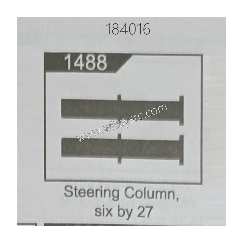 WLTOYS 184016 RC Car Parts 1488 Steering Column six by 27