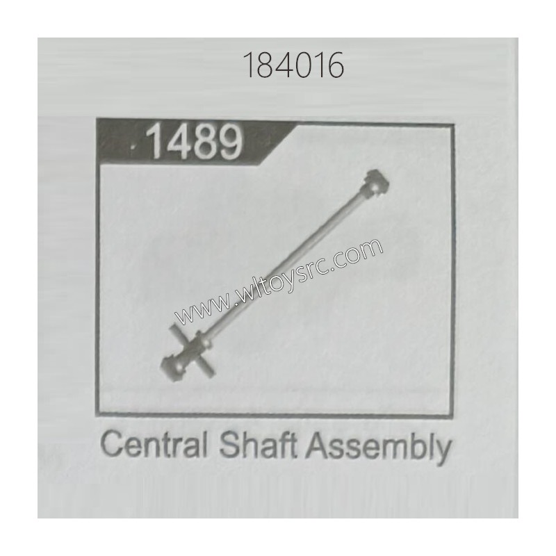 WLTOYS 184016 RC Car Parts 1489 Central Shaft Assembly