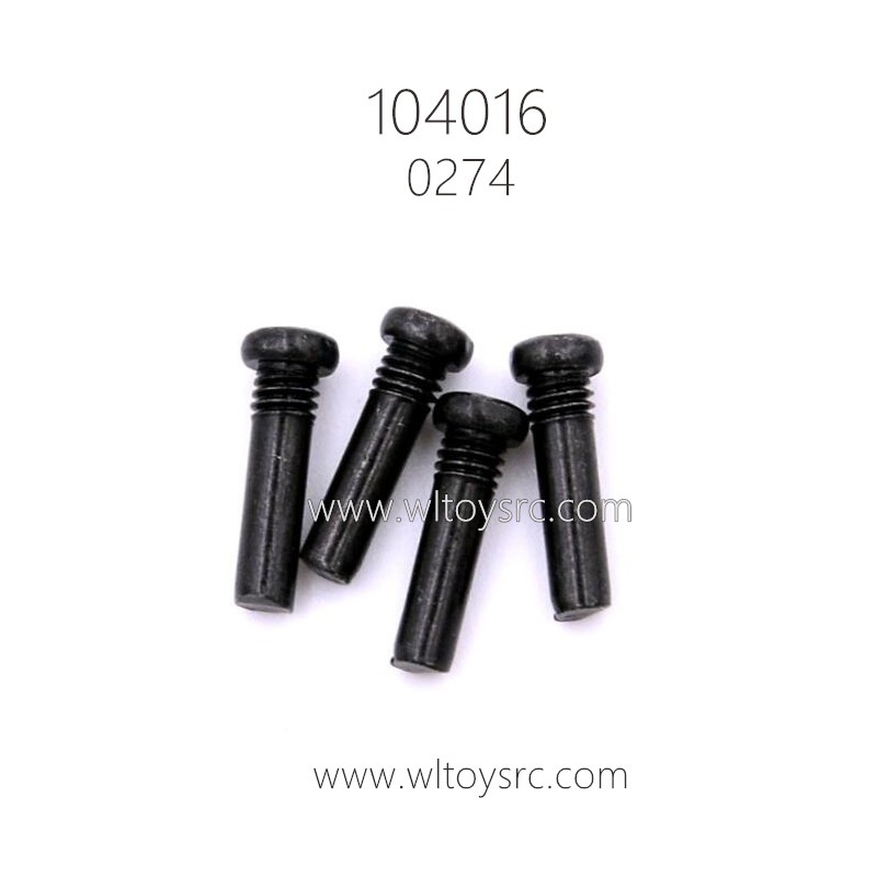 WLTOYS 104016 RC Truck Parts 0274 3X10PM Upper half tooth cross head screw