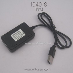 WLTOYS 104018 RC Car Parts 1374 7.4V 2000MaH USB Charger