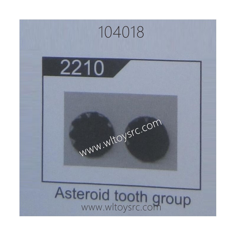 WLTOYS 104018 1/10 RC Truck Parts 2210 Asteroid Tooth Group