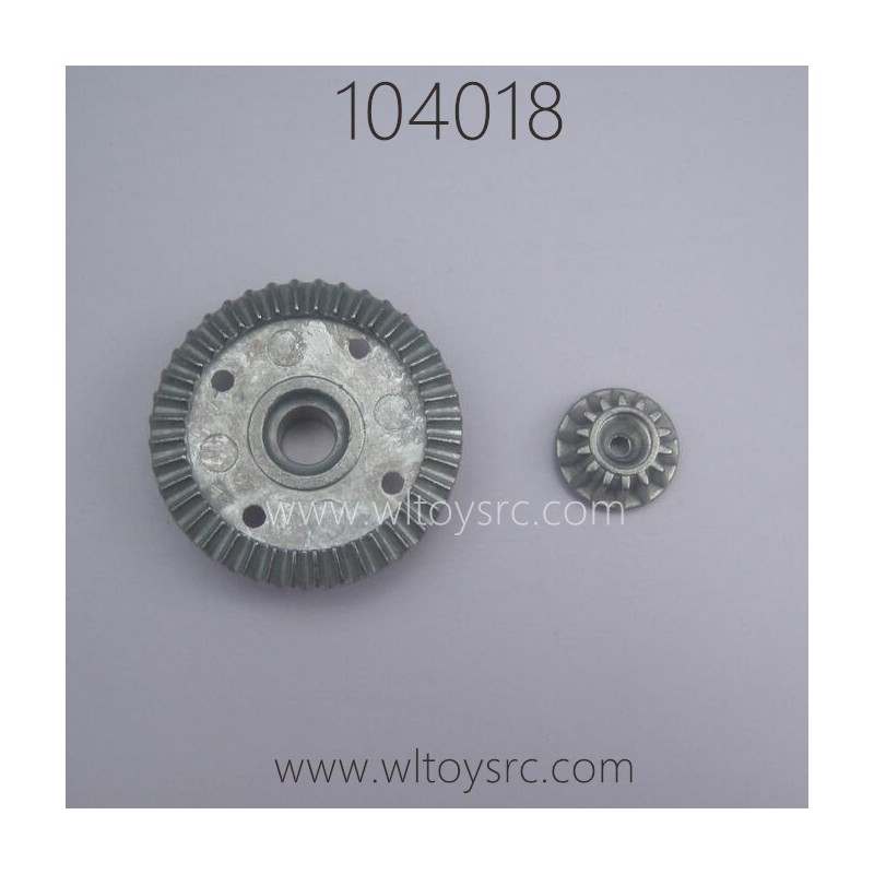 WLTOYS 104018 1/10 RC Truck Parts 2227 2228  Zinc Alloy Drive Bevel Gear