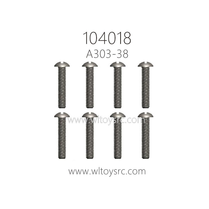 WLTOYS 104018 Parts A303-38 3X14PM D5.5 Phillips head screw