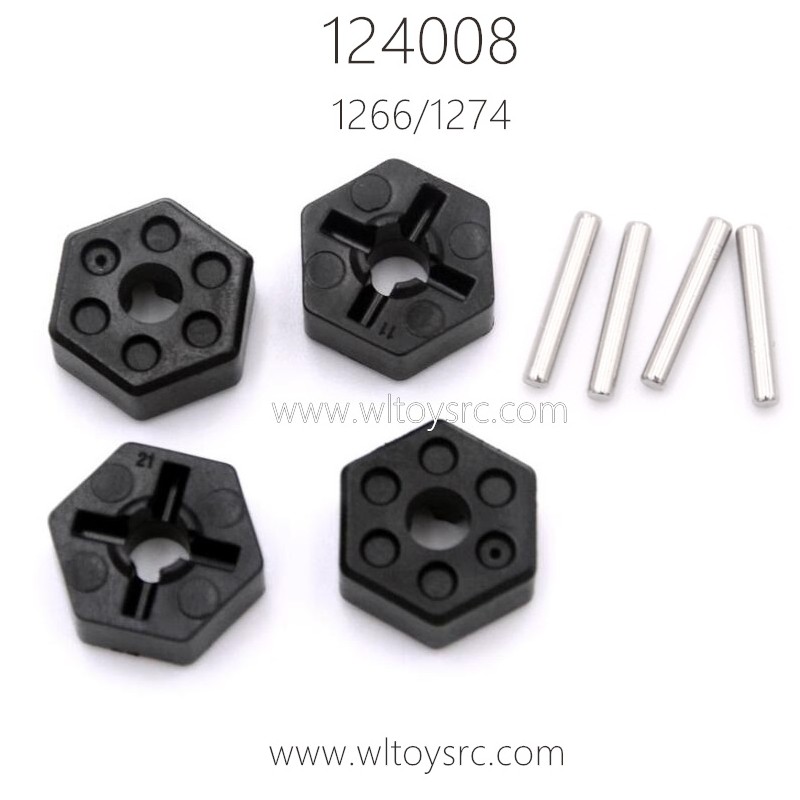 WLTOYS 124008 RC Car Parts 1266 Hex Nut with Pins