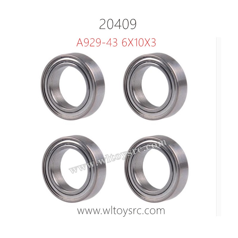 WLTOYS 20409 Parts, Roll Bearing A929-43