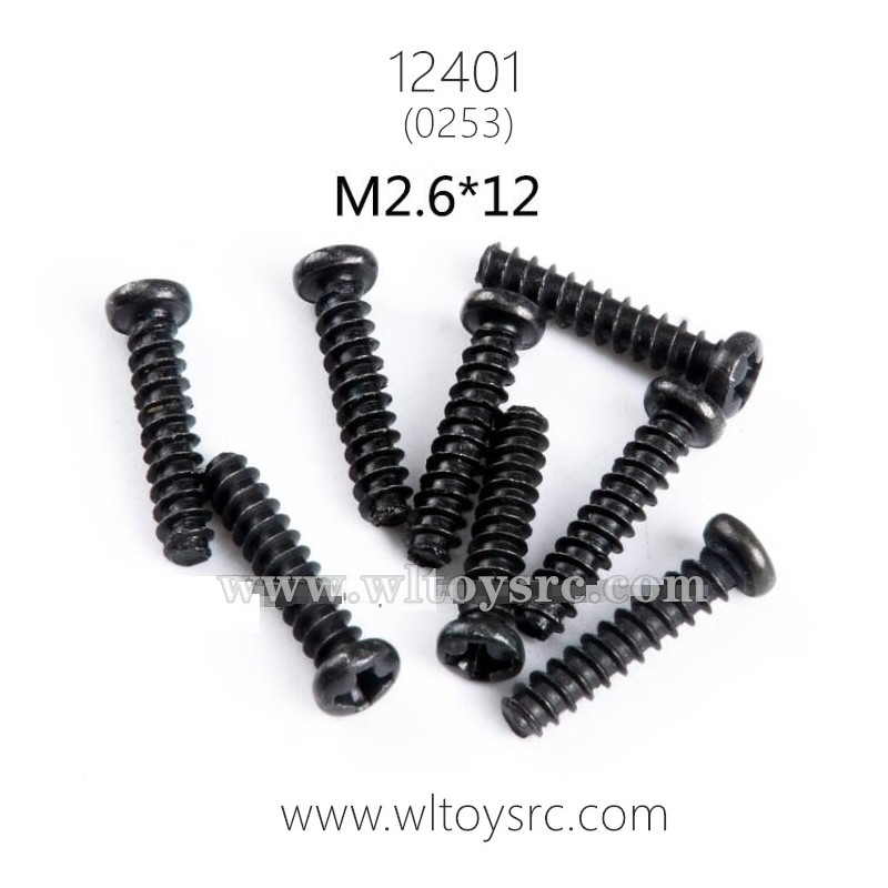 WLTOYS 12401 Parts, Round Head Screws 0253