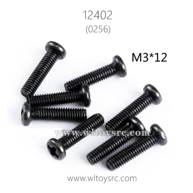 WLTOYS 12402 Parts, Round Head Screws 0256