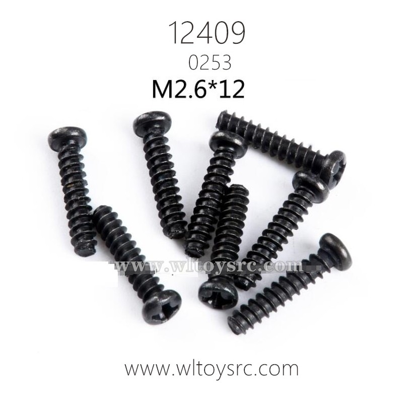 WLTOYS 12409 Parts, Round Head Screws 0253