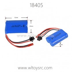 WLTOYS 18405 Parts, 14500 6.4V 500mAh Li-ion Battery