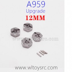 WLTOYS A959 Upgrade Parts, Hex Nuts SLIVER