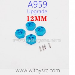 WLTOYS A959 Upgrade Parts, Hex Nuts Blue