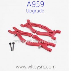 WLTOYS A959 Upgrade Parts, Front and Rear Swing Arm Red