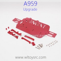 WLTOYS A959 RC Car Upgrade Parts, Bottom Board Red