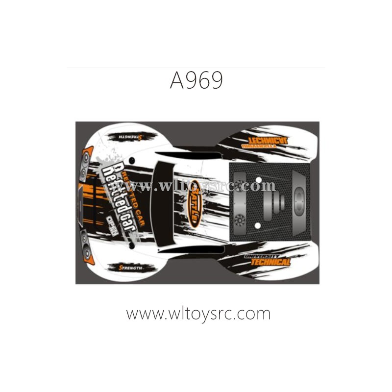 WLTOYS A969-A Parts, Car Shell