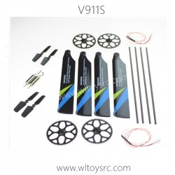 WLTOYS V911S RC Helicopter Parts-Big Gear+Propellers