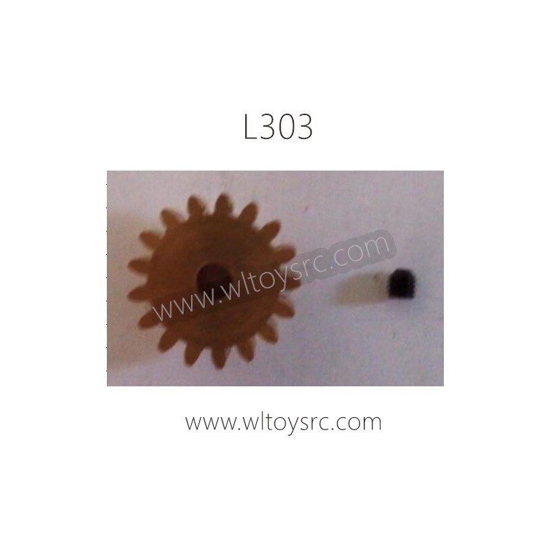 WLTOYS L303 Parts, 17T Motor Gear