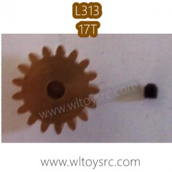 WLTOYS L313 1/10 RC Truck Parts, 17T Motor Gear