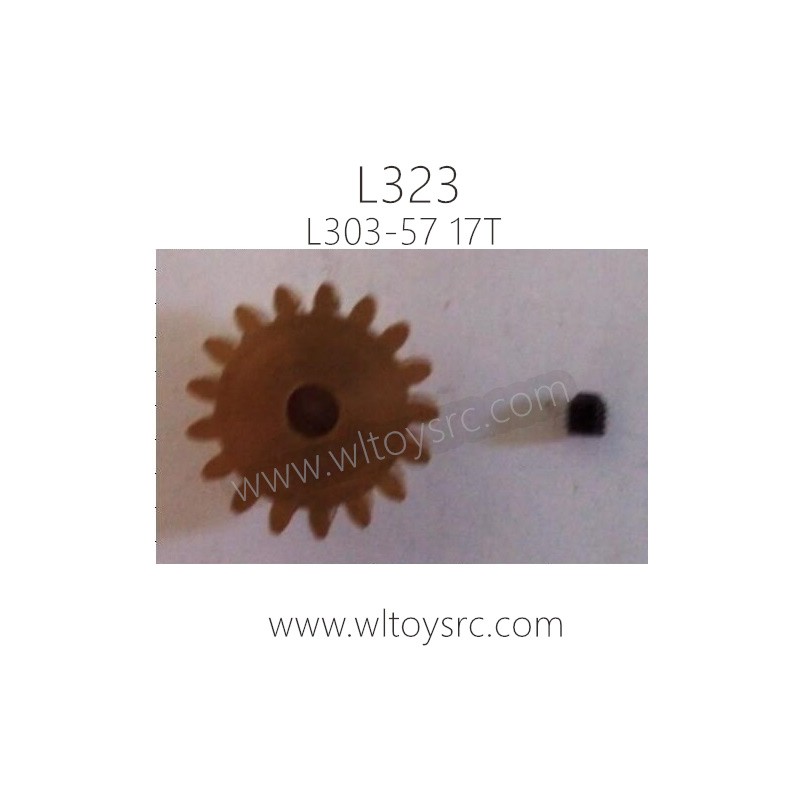 WLTOYS L323 1/10 RC Truck Parts, 17T Motor Gear