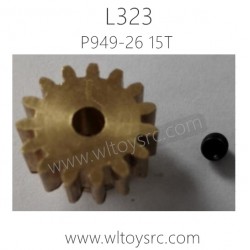 WLTOYS L323 1/10 RC Truck Parts-15T Motor Gear