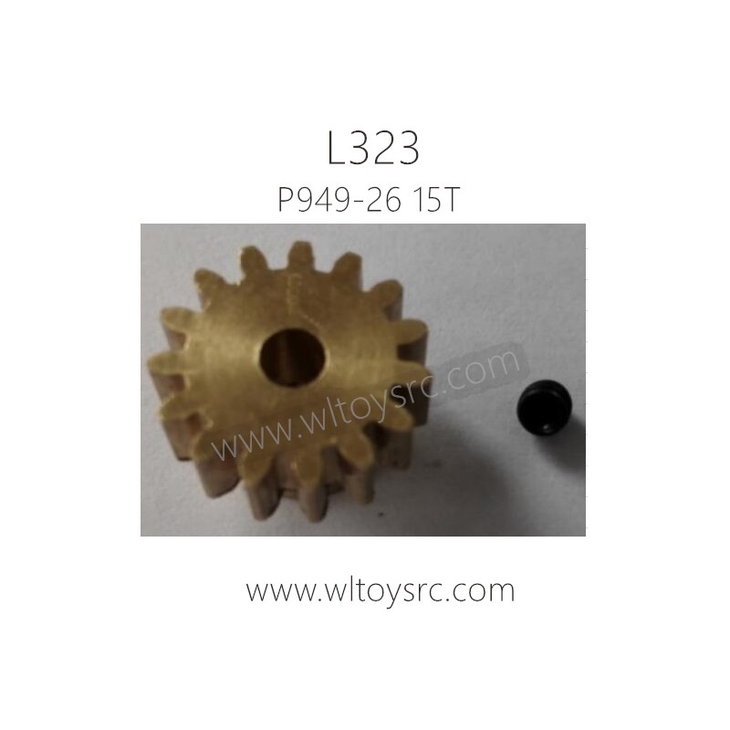 WLTOYS L323 1/10 RC Truck Parts-15T Motor Gear