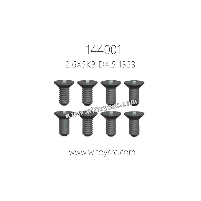 WLTOYS 144001 Parts, 1323-Cross countersunk head tapping Screw