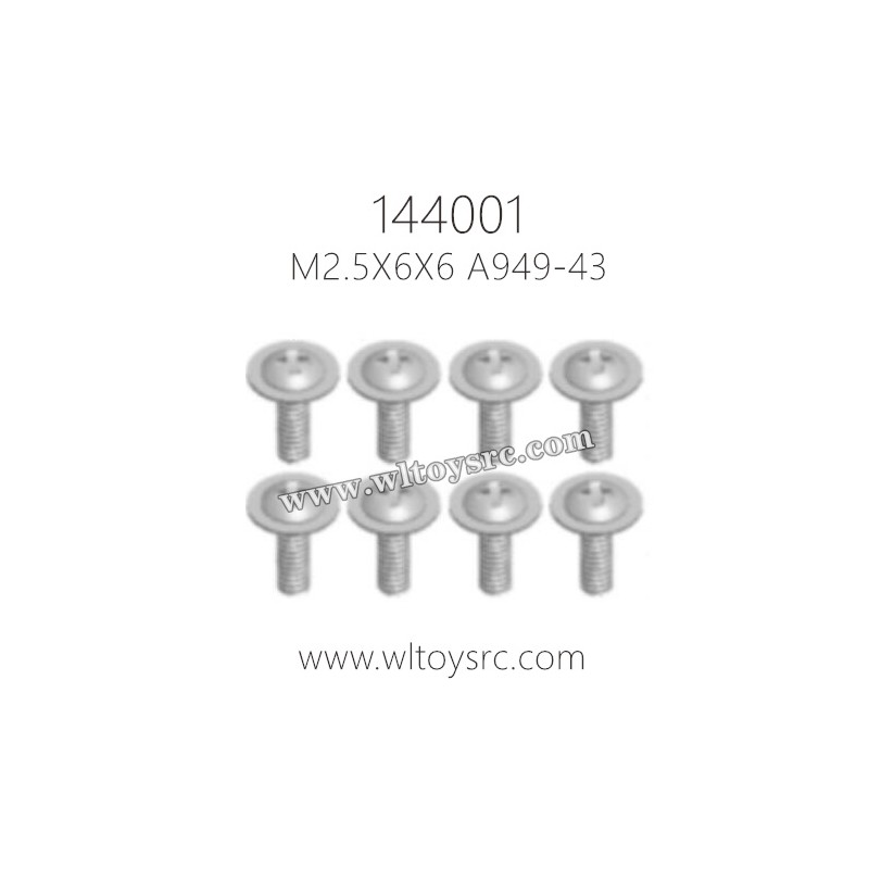 WLTOYS 144001 Parts, A949-43 Round head with Screw