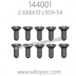 WLTOYS 144001 Parts, L959-54 Countersunk head tapping Screw